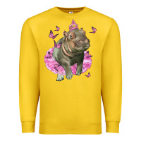 Lemon Baby Hippo With Tutu Premium Sweatshirt - LillyAllenDesigns