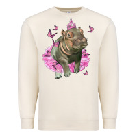 Sandshell Baby Hippo With Tutu Premium Sweatshirt - LillyAllenDesigns