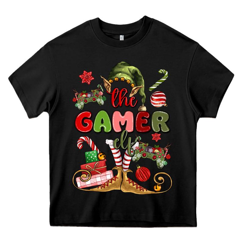The Gamer Elf Heavy Core Tee by MaliasSmallBusiness | Teevron