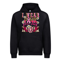Black i wear pink for my mom Urban Hoodie - BarkalooDesign