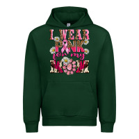 Forest Green i wear pink for my mom Urban Hoodie - BarkalooDesign