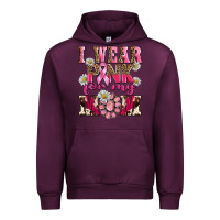 Mauve Wine i wear pink for my mom Urban Hoodie - BarkalooDesign