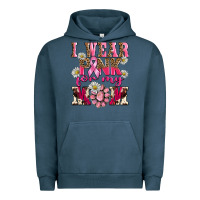 Pigment Midnight Navy i wear pink for my mom Urban Hoodie - BarkalooDesign