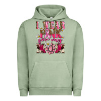 Pigment Oil Green i wear pink for my mom Urban Hoodie - BarkalooDesign