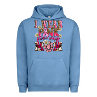 Pigment Pebble Blue i wear pink for my mom Urban Hoodie - BarkalooDesign