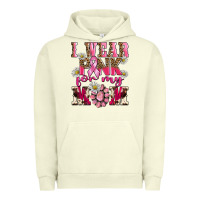 Pigment Pistachio i wear pink for my mom Urban Hoodie - BarkalooDesign
