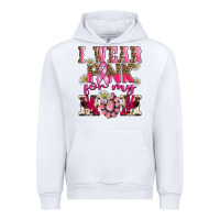 White i wear pink for my mom Urban Hoodie - BarkalooDesign