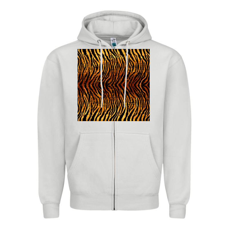 Tiger Seamless Pattern Zipper Hoodie by BundleAndBundleShop | Teevron