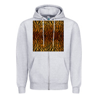 Heather Grey tiger seamless pattern Zipper Hoodie - BundleAndBundleShop