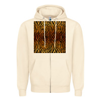 Sandshell tiger seamless pattern Zipper Hoodie - BundleAndBundleShop