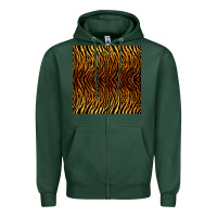 Sports Green tiger seamless pattern Zipper Hoodie - BundleAndBundleShop