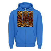 True Royal tiger seamless pattern Zipper Hoodie - BundleAndBundleShop