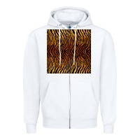 White tiger seamless pattern Zipper Hoodie - BundleAndBundleShop