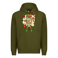 Army Green im the chatty elf Premium Hoodie - FaDigitalArtStudio