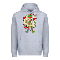 Heather Grey im the chatty elf Premium Hoodie - FaDigitalArtStudio