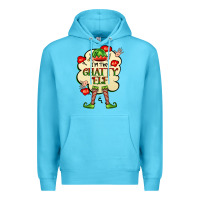 Ocean Blue im the chatty elf Premium Hoodie - FaDigitalArtStudio