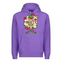 Purple im the chatty elf Premium Hoodie - FaDigitalArtStudio