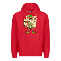 Red im the chatty elf Premium Hoodie - FaDigitalArtStudio