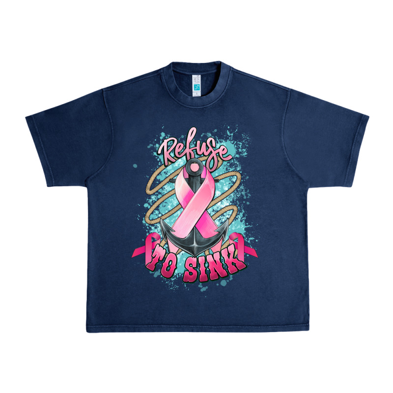 Refuse To Sink Cancer Anchor Urban Heavy Tee by NancyCooperArtShop | Teevron
