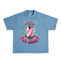 Pebble Blue refuse to sink cancer anchor Urban Heavy Tee - NancyCooperArtShop