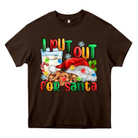 Chocolate Brown i put out for santa Heavy Core Tee - MaliasSmallBusiness