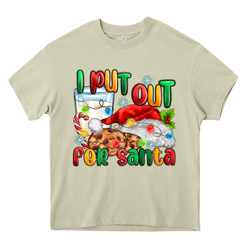 I Put Out For Santa Heavy Core Tee by MaliasSmallBusiness | Teevron