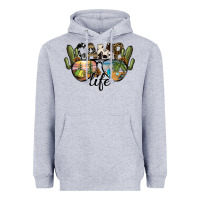 Heather Grey camp life Heavyweight Hoodie - SublimationCraftShop