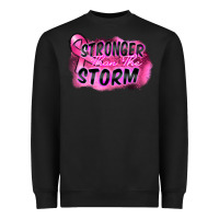 Black Stronger than the storm Heavyweight Sweatshirt - FaDigitalArtStudio