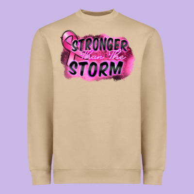 Stronger Than The Storm Heavyweight Sweatshirt Designed By Fadigitalartstudio