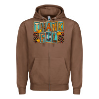 Chestnut thankful Zipper Hoodie - FaDigitalArtStudio