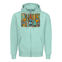 Seafoam thankful Zipper Hoodie - FaDigitalArtStudio