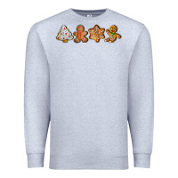 Heather Grey christmas cookies Premium Sweatshirt - LillyAllenDesigns