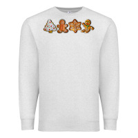 Oatmeal Heather christmas cookies Premium Sweatshirt - LillyAllenDesigns