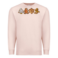 Pale Pink christmas cookies Premium Sweatshirt - LillyAllenDesigns