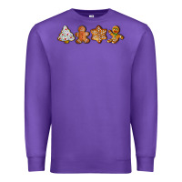 Purple christmas cookies Premium Sweatshirt - LillyAllenDesigns