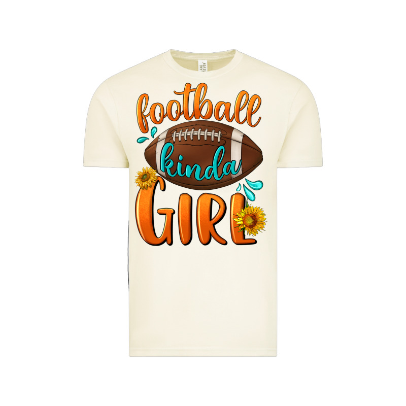 Football Kinda Girl Vintage Tee by NancyCooperArtShop | Teevron