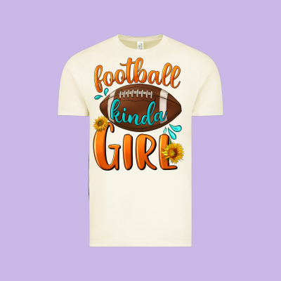 Football Kinda Girl Vintage Tee Designed By Nancycooperartshop