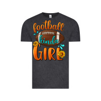 Vintage Black Football kinda Girl Vintage Tee - NancyCooperArtShop