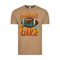 Vintage Coffee Football kinda Girl Vintage Tee - NancyCooperArtShop