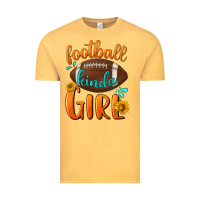 Vintage Mustard Football kinda Girl Vintage Tee - NancyCooperArtShop