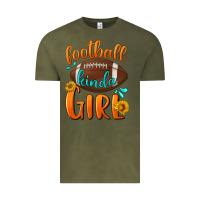 Vintage Olive Football kinda Girl Vintage Tee - NancyCooperArtShop