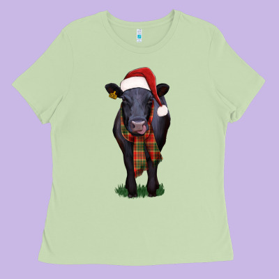 Black Angus Ladies Tee Designed By Ranaportraitstore