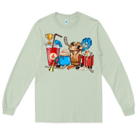 Matcha Hockey coffee cups Long Sleeve Tee - HowdyJamesFarm
