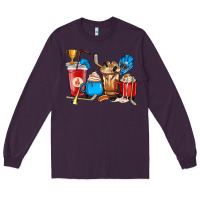 Plum Hockey coffee cups Long Sleeve Tee - HowdyJamesFarm