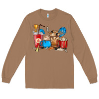 Toasted Coconut Hockey coffee cups Long Sleeve Tee - HowdyJamesFarm