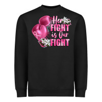 Black her fight is our fight Breast cancer awareness Heavyweight Sweatshirt - FaDigitalArtStudio