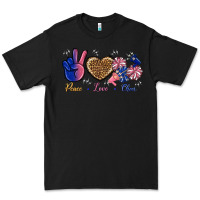 Black Peace Love Cheer Premium Tee - BundleAndBundleShop