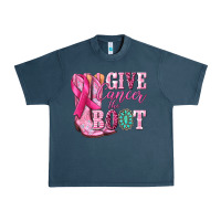 Midnight Navy give cancer the boot Urban Heavy Tee - NancyCooperArtShop
