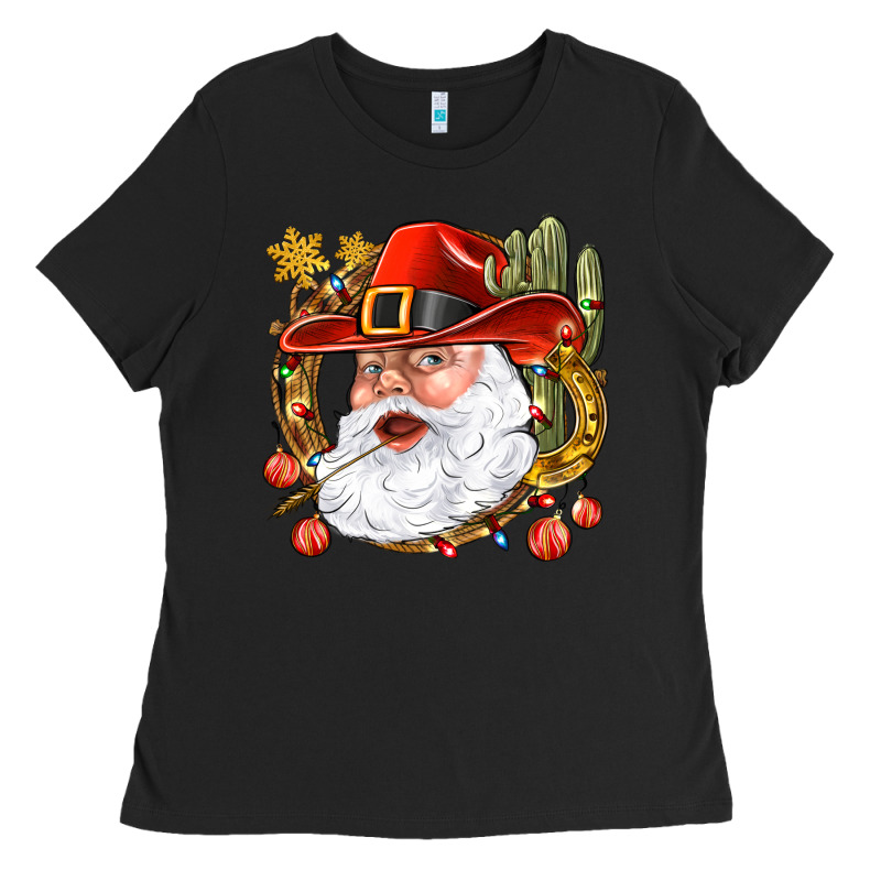 Cowboy Santa Ladies Tee by BundleAndBundleShop | Teevron