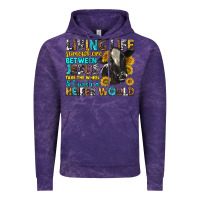 Cloud Purple Living Life Somewhere Between Jesus Vintage Hoodie - texasbilliewilder
